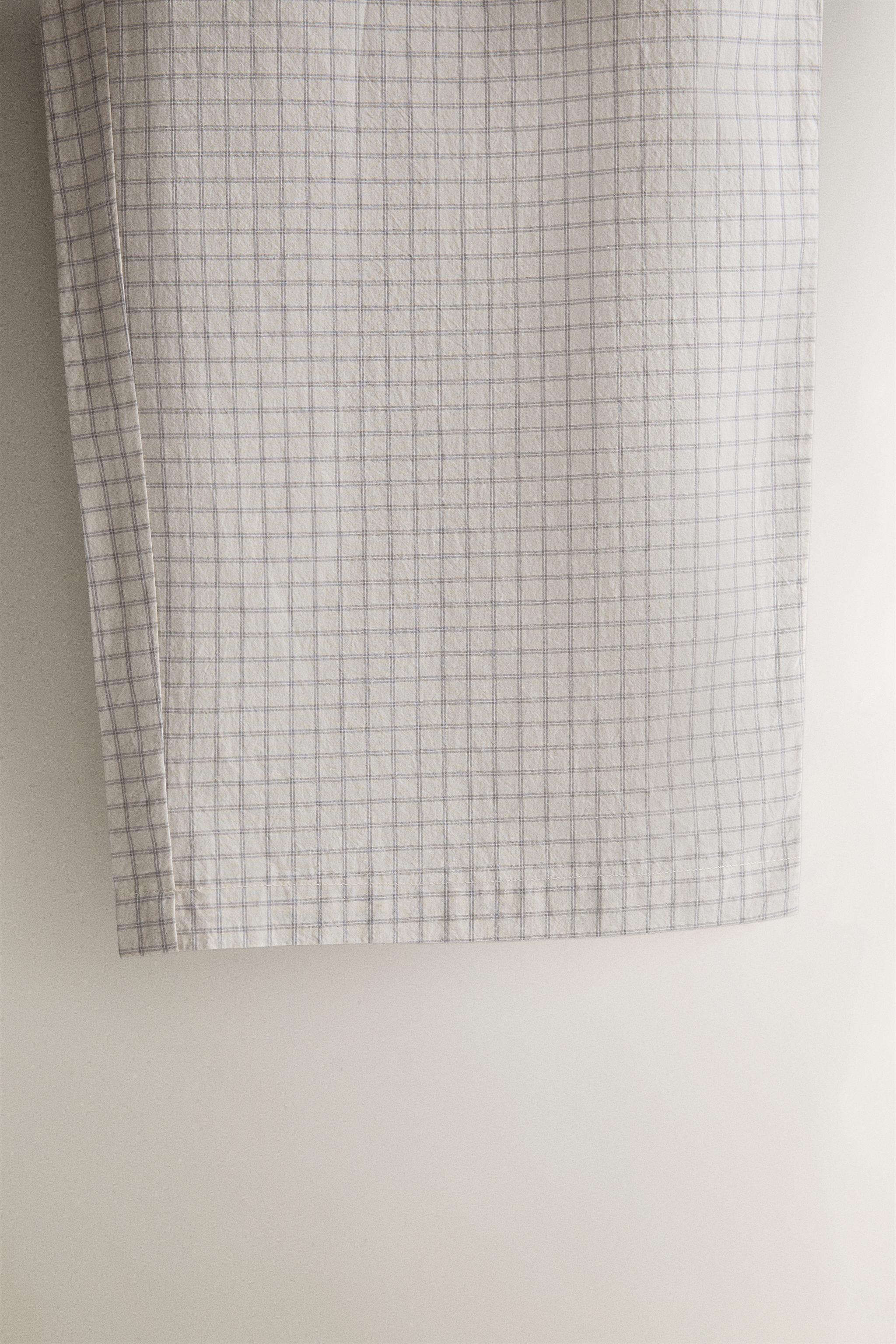 PANTALON COTON À CARREAUX